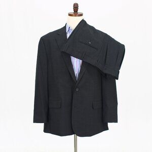 GS 50R 46x30 Gray Full Suit 2-Button Solid R590